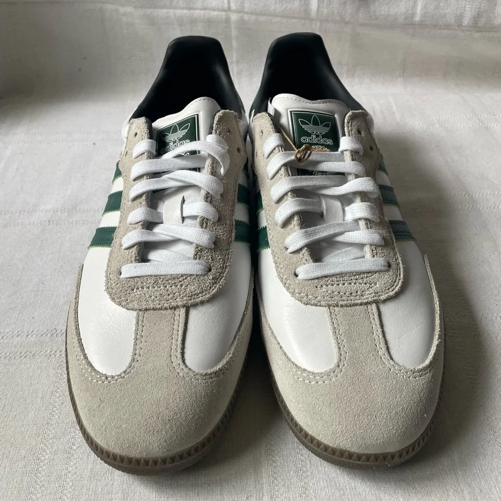Adidas Samba ADV White College Green Sneakers Men's Size 11 GY6940 - Picture 3 of 9